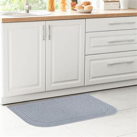 Stella Grey Washable Kitchen Mat, 18x30