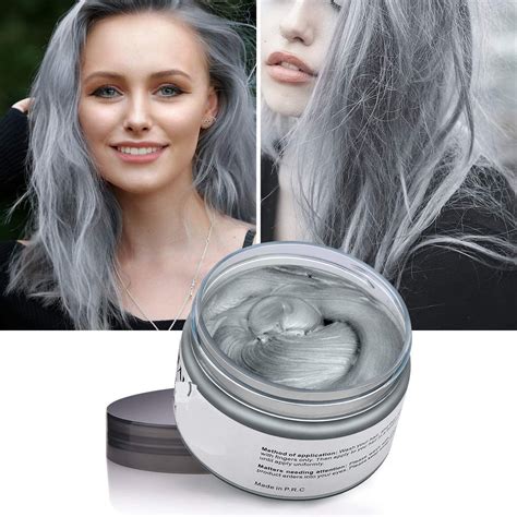 Buy 100% Instant Hairstyle Temporary Hair Color White Wax for Men and ...