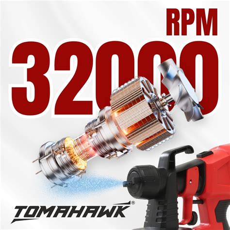 TOMAHAWK Corded Paint Sprayer - 750W 3000PSI 1.2L/Min Flow Rate - EPS 3000