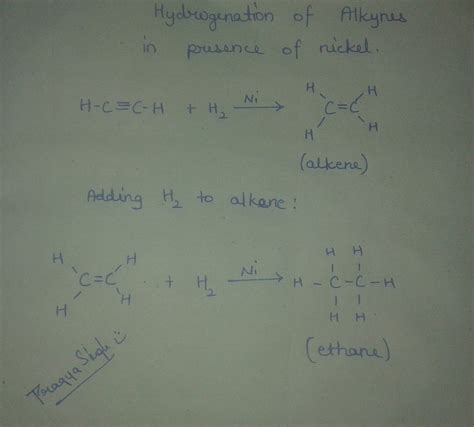 What is hydrogenation explain with the help of chemical equation ...