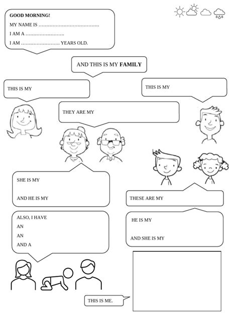 Family Members Ages and Hobbies Worksheet 的图像结果