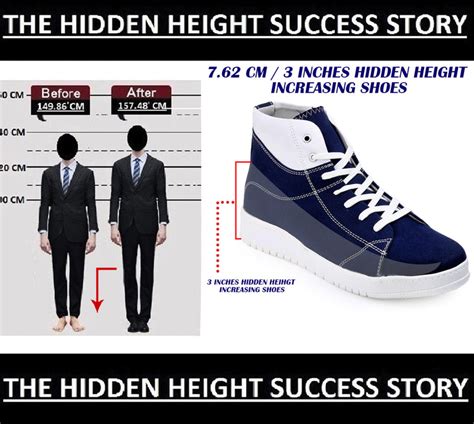 BXXY Premium High Top Elevator Shoes for a 7.62 CM Height Increase ...
