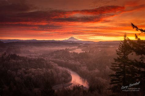 Mount Hood and the Sandy River Valley Oregon photograph :: Behance
