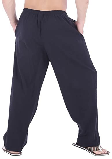 Whitewhale Mens Cotton Loose Joggers Casual Lounge Pajama Gym Workout ...