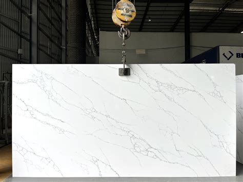Artificial Engineered white grey vein marble looks Quartz for kitchen ...