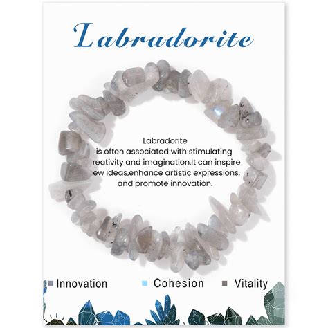labradorite Chips Bracelet- Marka Jewelry
