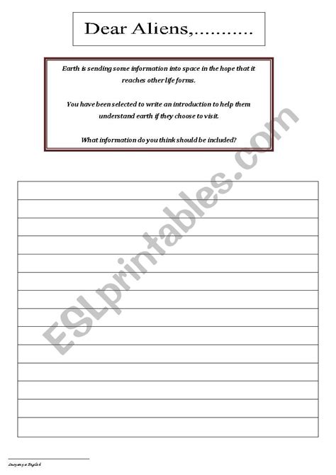 Alien Speaking Worksheet 的图像结果