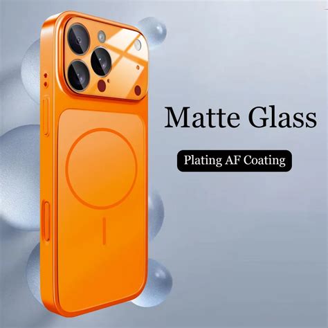 Original Glass Nano Matte Case For iPhone 17 Air 16 15 14 13 Pro Max 1 ...