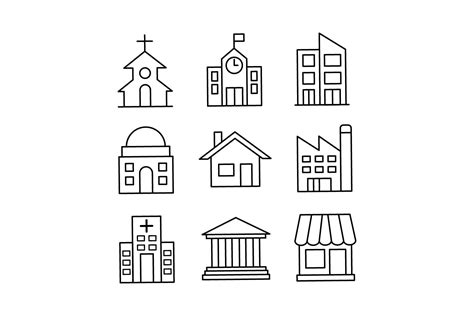 Building Icon Set 的图像结果
