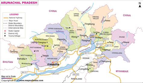 District Map || Arunachal Pradesh Police