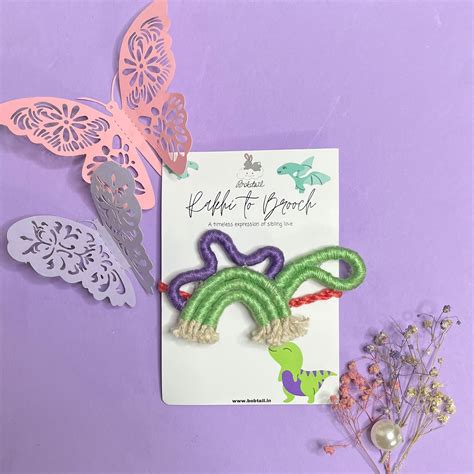 Dino-Mite - Dinosaur Rakhi + Brooch