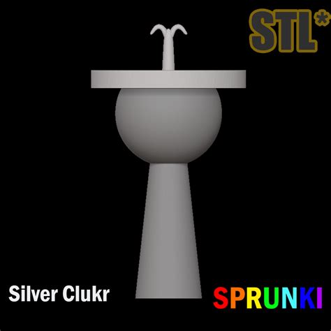 Archivo STL Sprunki Incredibox Silver Clukr STL 3D Character Fanart 🧸 ...