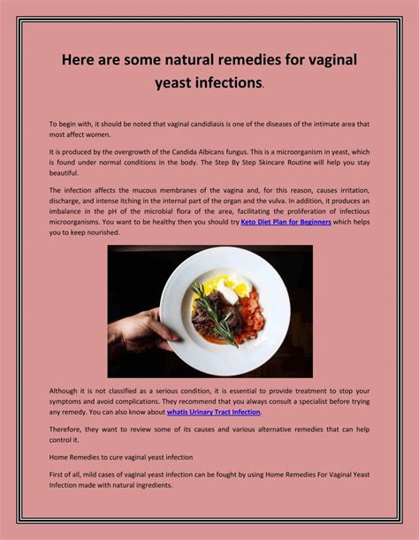 Here are some natural remedies for vaginal yeast infections