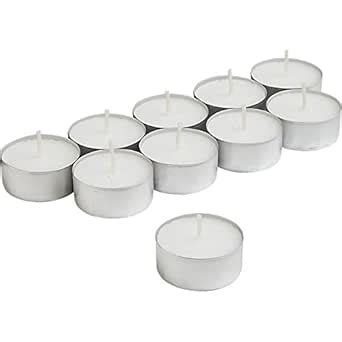Mohit Arts Tea Light smokeless Candles Lasts 4 Hours 50 Pieces 3.5CM x ...