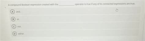 Image result for What Is a Compound Boolean Expression