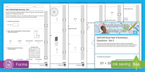 NAPLAN Sample Exam Year 5 | Twinkl Assessment Materials