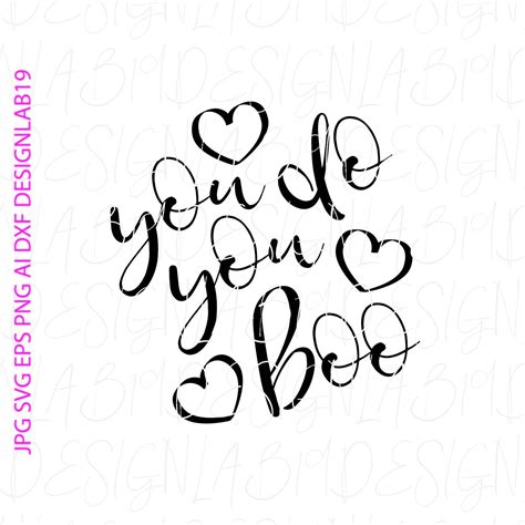 you do you boo svg Jpg Dxf Eps jpg Heat transfer cricut design Iron on ...