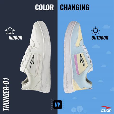 asian Thunder-01 White Color Change Sneakers,Casuals,Loafer Sneakers ...