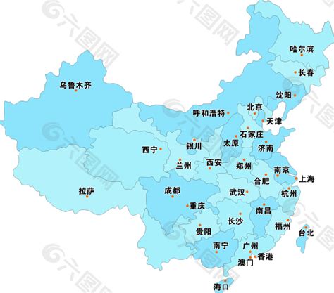 中国地图素材免费下载(图片编号:230648)-六图网