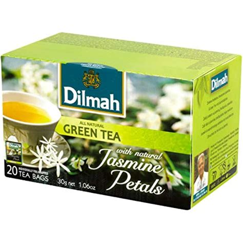 Buy Dilmah Green Tea With Natural Jasmine Petals - 20 Tea Bags X 3 Pack ...