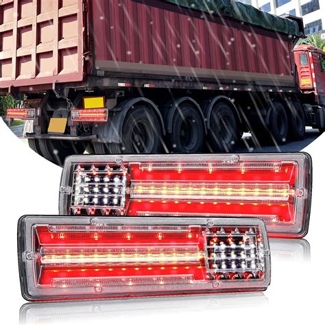 Amazon.com: Ygmylandbb Truck 24v Rear Lights, Trailer Tail Lights, LED ...