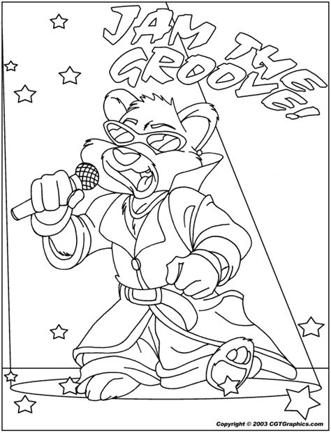 Printable hip hop dance coloring pages