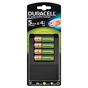 Buy Duracell 5 Minutes Battery Charger, 1 Count with 4 AA Batteries ...