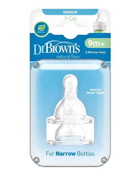 Buy Dr. Brown's Y-Cut Narrow Neck Nipples Pack of 2 Online at Best ...