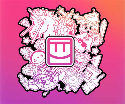 Download Rec Room Vibrant Sticker Collage Wallpaper | Wallpapers.com