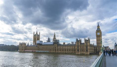 A shot of the Houses of Parliament including the Elizabeth Tower which houses Big Ben