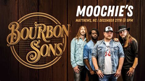 Bourbon Sons LIVE at Moochies Tavern, Moochies Tavern, Indian Trail, 27 ...