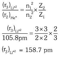 If radius of second Bohr orbit of the He+ ion is 105.8 pm, what is the ...
