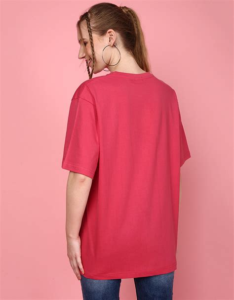 Want The Truth Magenta Oversized Fit Graphic T-Shirt – Juneberry