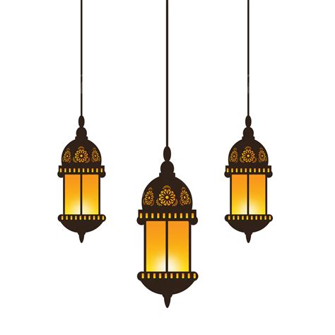 Lantern Ramadan Festival Vector Gold, Lanterns, Islamic Ornaments ...