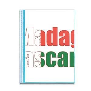 no/no Madagascar Country Flag Name Book Sheet Protectors Portfolio ...