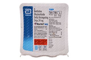 Vertin Mds 24 Mg Orally Disintegrating Strip 10 - Uses, Side Effects ...