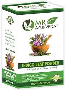 MR Ayurveda 100% Pure Indigo Powder – Natural Hair Color for Black Hair ...