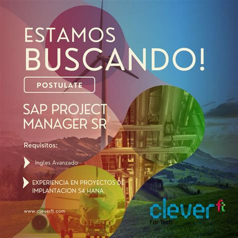 📣 Nueva posición activa, estamos buscando un Project Manager SAP SR ...
