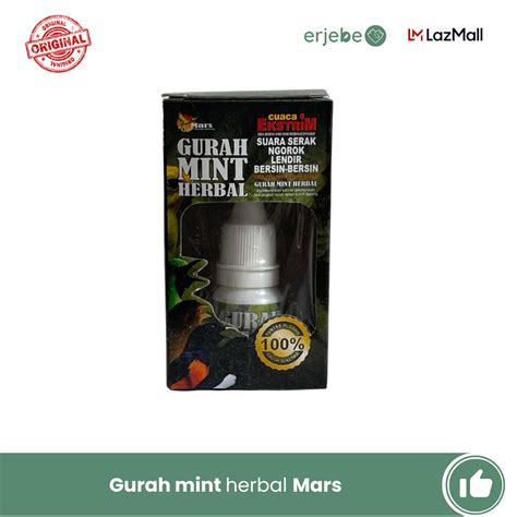 GURAH MINT HERBAL 10ml Obat Serak vitamin lomba Burung suplemen burung ...