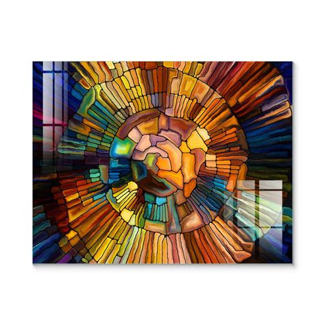 Digital Glass Prints: Beyond Tiles Modern Mosaic art Painting – Flair Glass