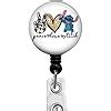 Peace Love Retractable ID Card Badge Holder with | Ubuy India