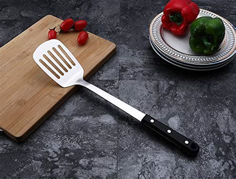 Buy Leeonz Kitchen Spatula Set Heat Resistant Stainless Steel - Turner ...
