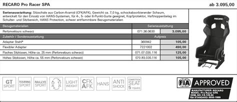 RECARO Pro Racer - Sportsitz24.com