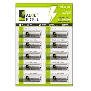 Aloe E-Cell AA Battery | Eco-Friendly Aloe-Based Long-Lasting Power ...