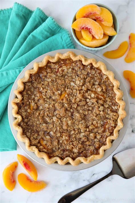 Peach Crumb Pie | Dessert Now Dinner Later