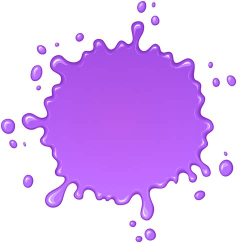 Purple Paint Splatter Clip Art