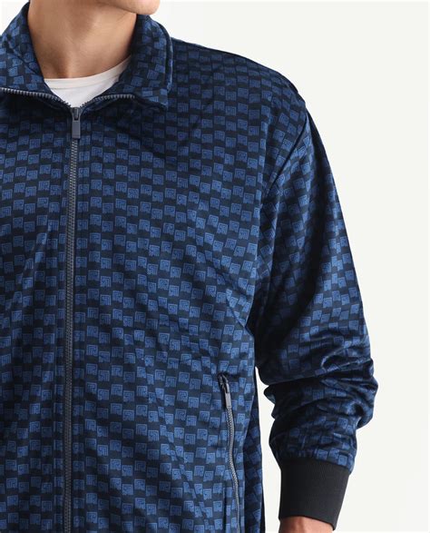 Rare Rabbit Men's Log Blue Cotton Blend Fabric Spread Collar Regular F