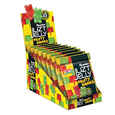 Alpenliebe Juzt Jelly, Fruity Bears Pouch Pack, 540g/582.4g [Count of 8 ...