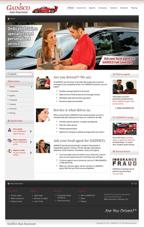 Gainsco Auto Insurance Card – Financial Report