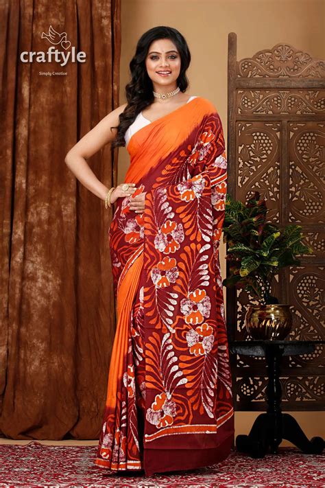 Hand Batik Saree – Craftyle